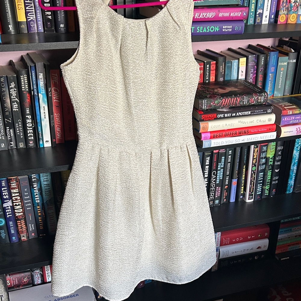 Sugarlips Cream Textured Mini Dress